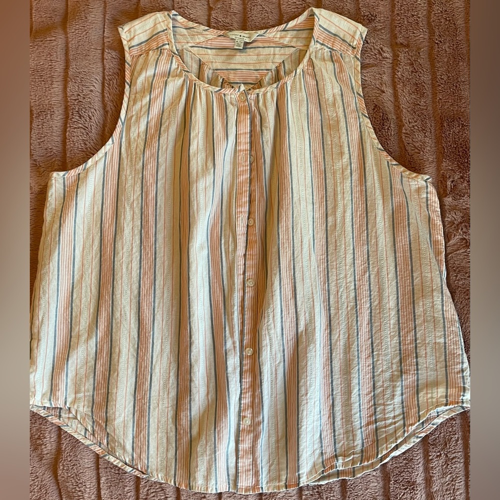 Lucky Brand sleeveless button up